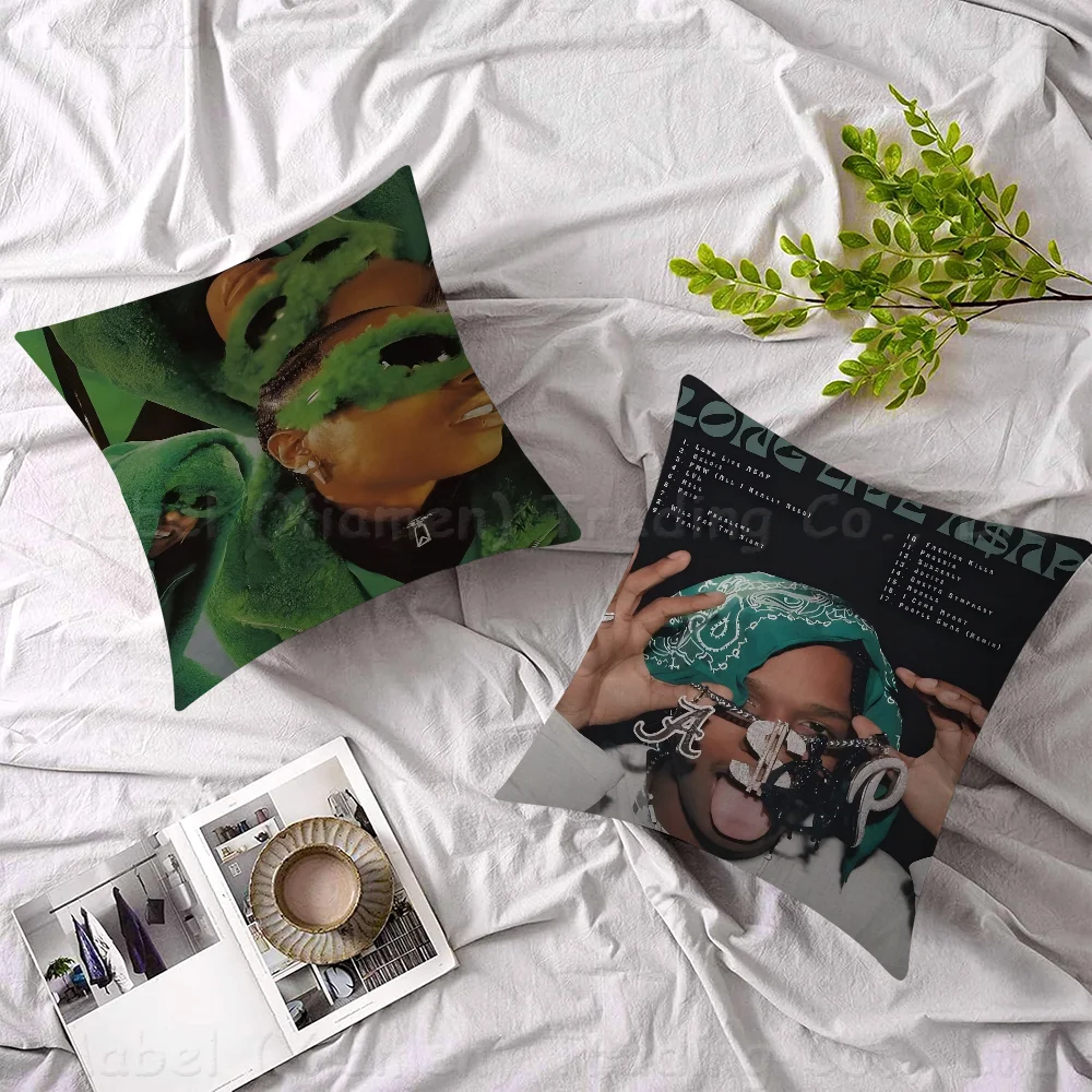 Music Album Star Asap Rocky Hip Hop Pillow Cover Design Cushion Decor Holiday Decorati