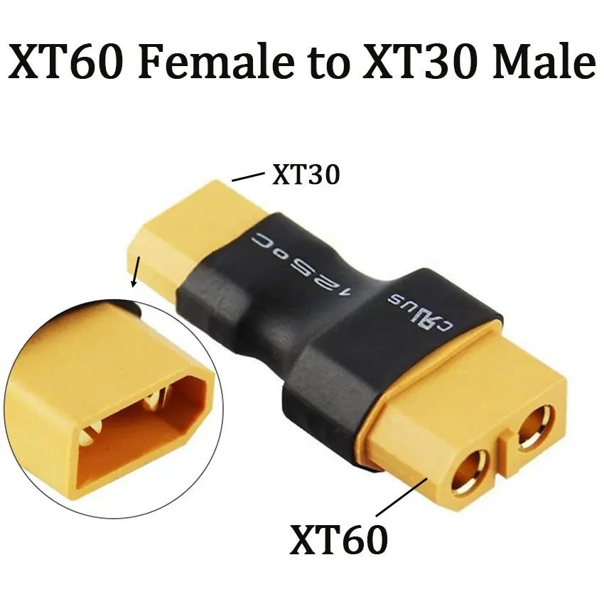Фото Адаптер-переходник XT60 на XT30, штекер/гнездо, 10 см, 16AWG, силиконовый кабель для радиоуправляемых FPV-квадрокоптеров, запчасти для дронов CineLog35 №5