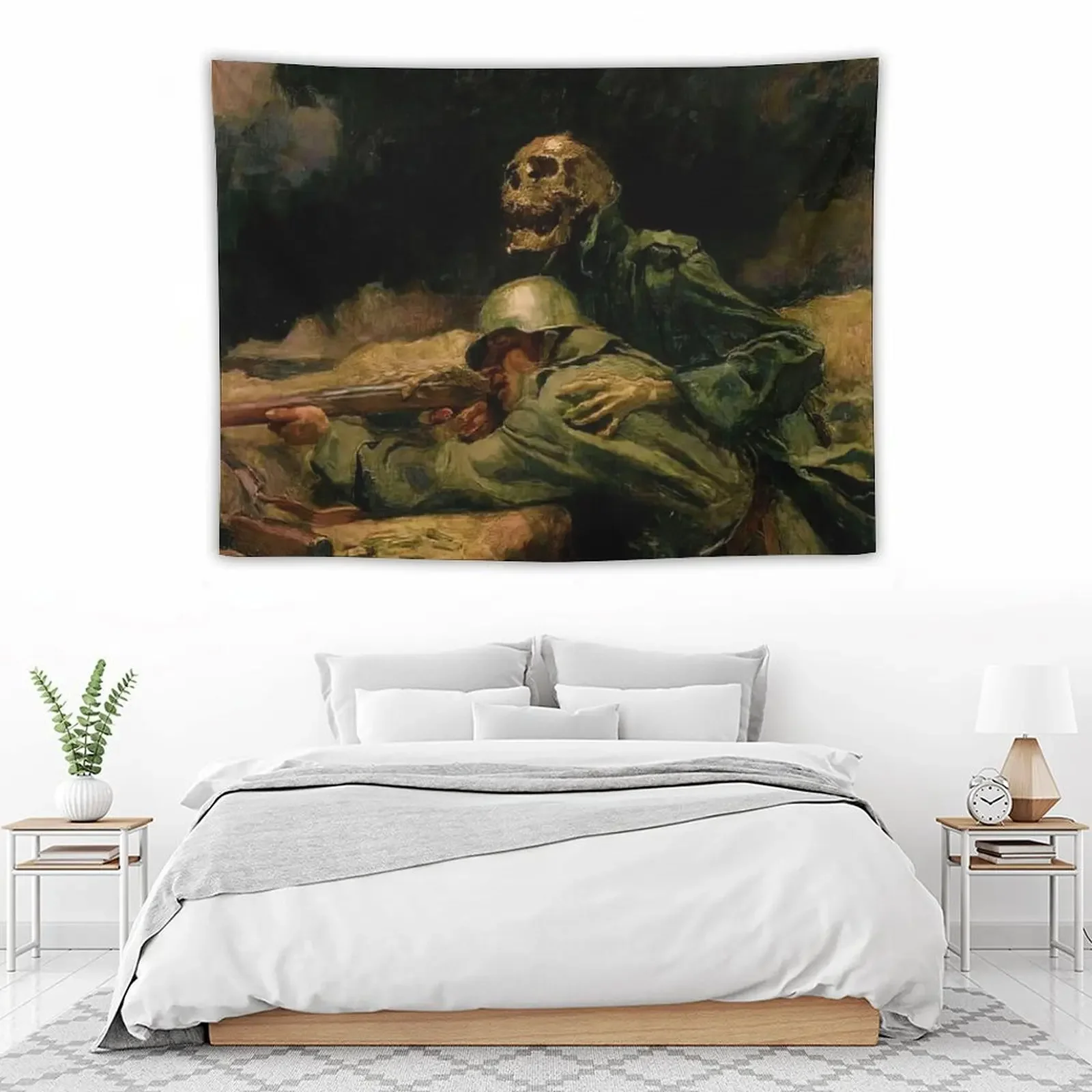 Гобелен Смерть направляет пулю Ханса ларвина украшение для гостиной кровати