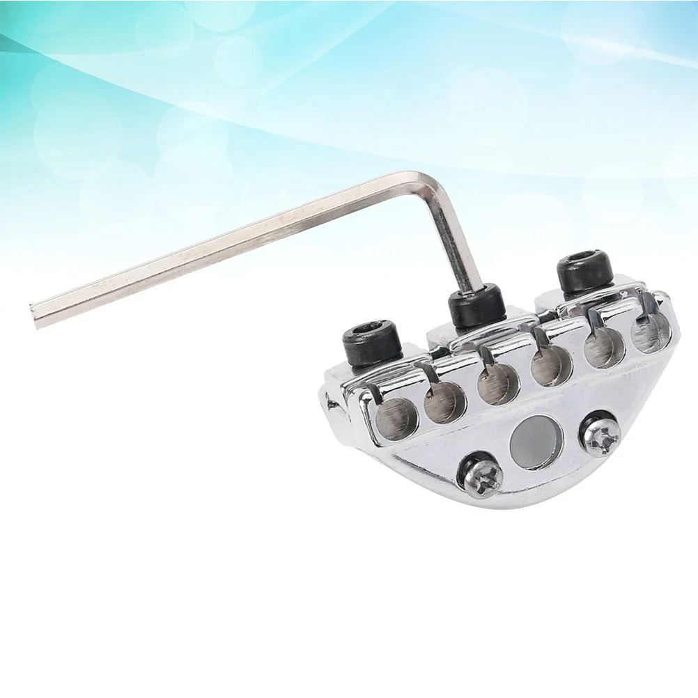 

Guitar Tremolo String Locking Nut Guitar Bridge Nut Replacement with and Screws for Electric Guitar