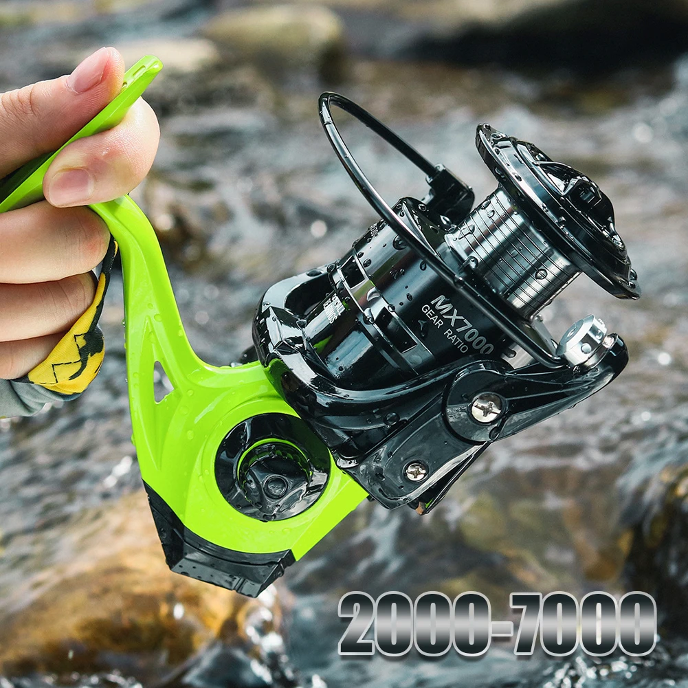 

6KG Max Drag Lightweight Fishing Reel MX2000-7000 Series Spinning Reel 5.2:1 Ratio Bass Freshwater Saltwater Fishing Accessories