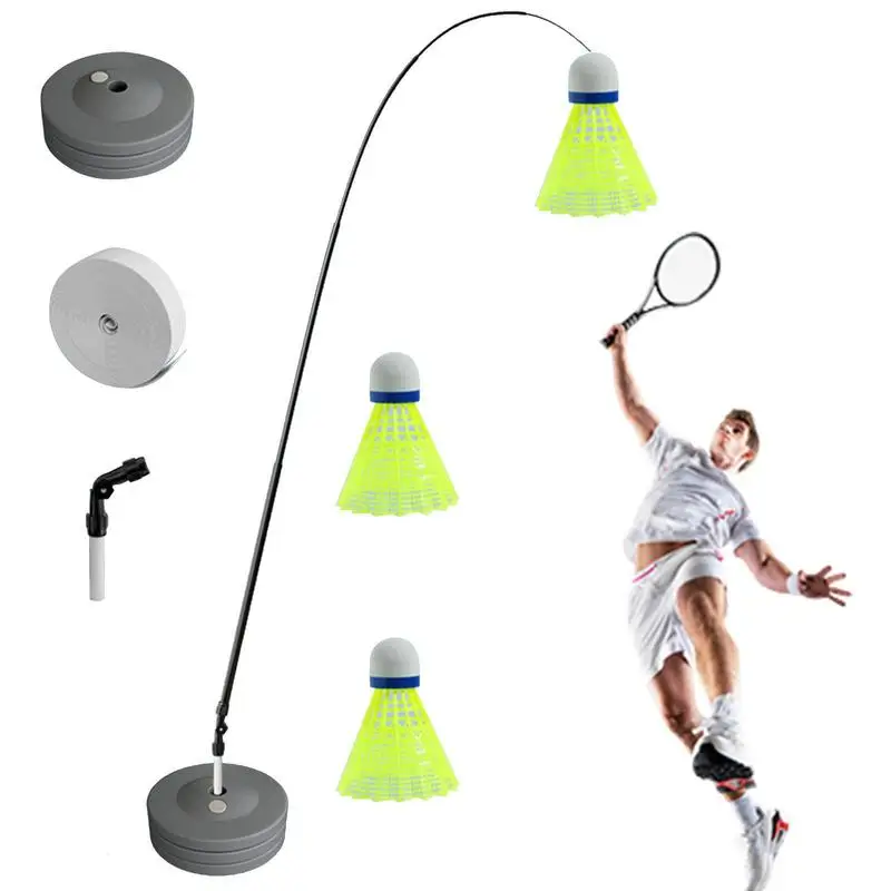 

Badminton Training Tool Badminton Single-Player Rebound Trainer Serve Sports Exercise Base Powerbase Self-Study Rebound Power