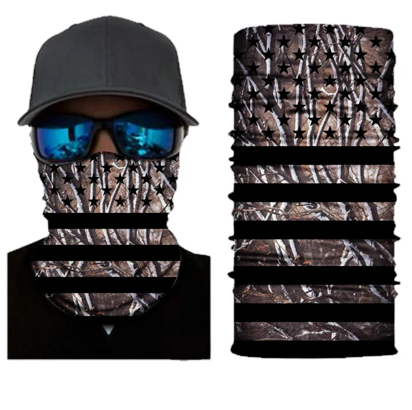 

Men Seamless Bicycle Sports Mask Neck Warmer Headband Facemask Running Cycling Half Face Shield Skull Bandana Design Women buffe