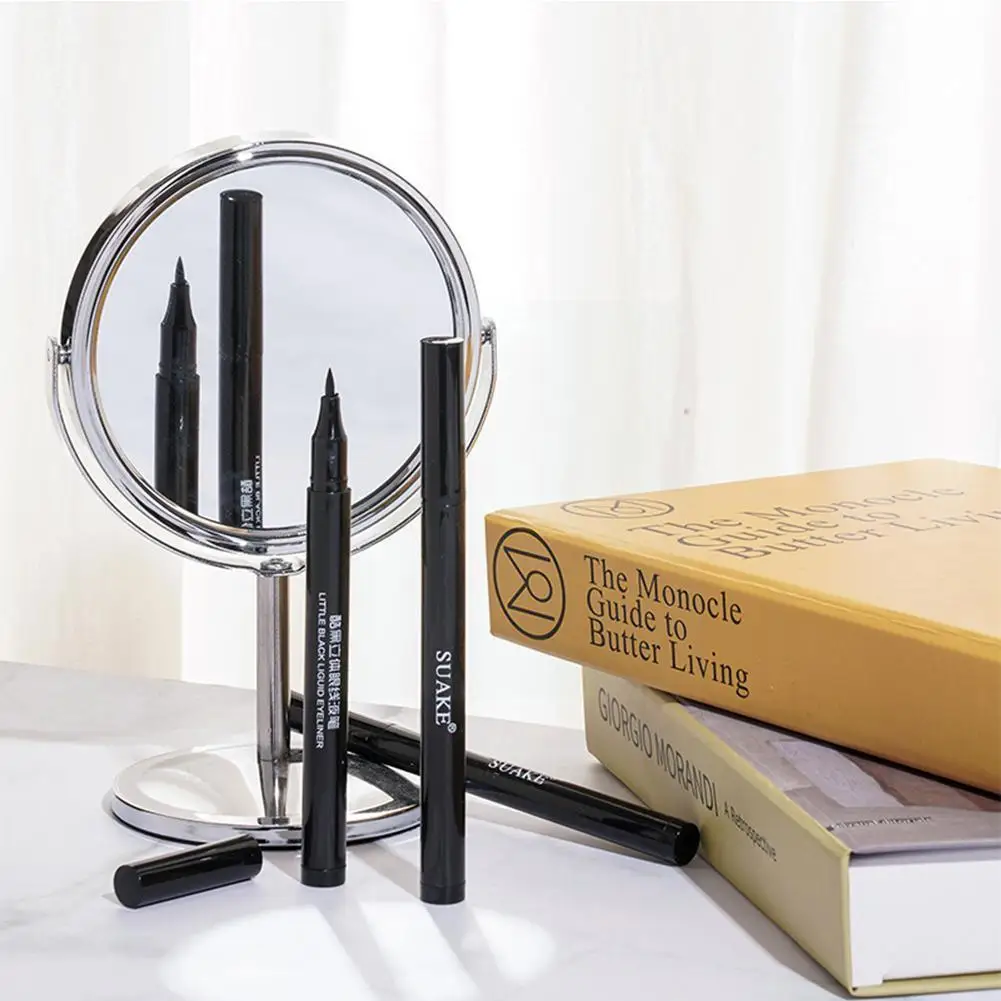 

Горячая Распродажа черная жидкая подводка для глаз водостойкий макияж женский карандаш для глаз быстросохнущая Косметическая подводка же...