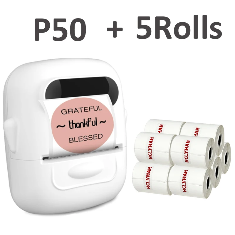 Портативный принтер этикеток P50 аналогично M110 беспроводная термокарманная