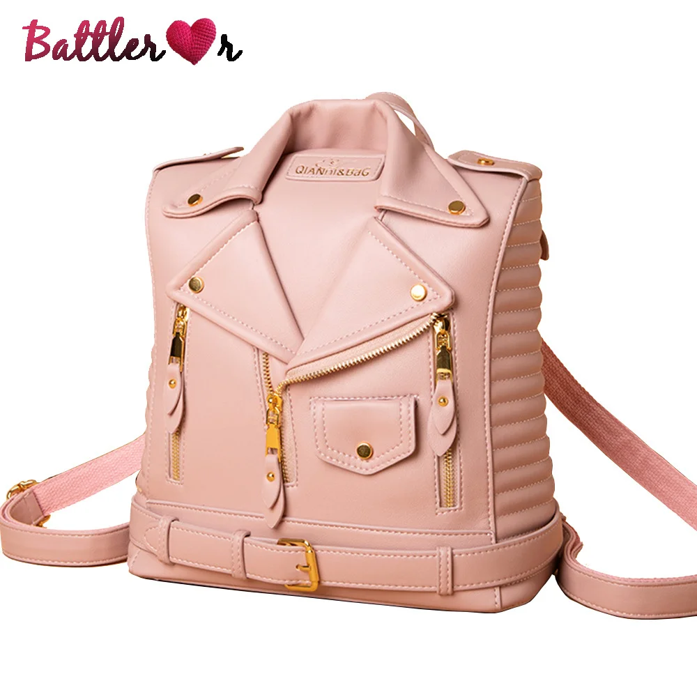 

Luxury Clothing Design Backpacks for Women Fashion Personalized Motor Rivet Bag Designer Ladies Punk Travel Bag Girls School Bag