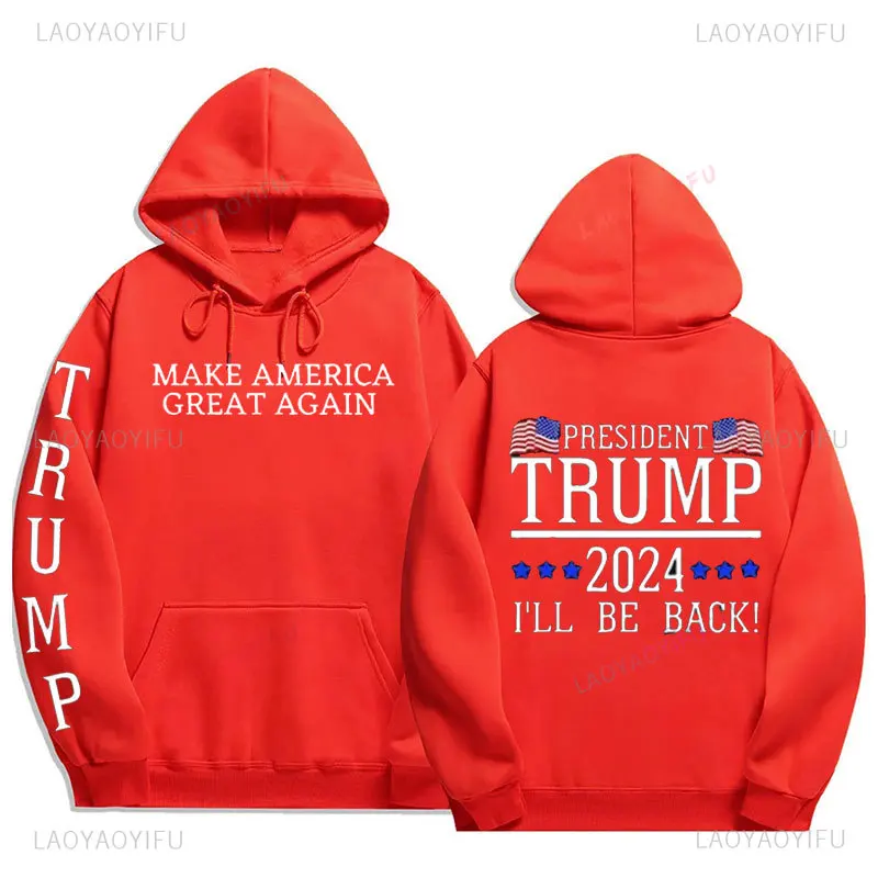 Мужская толстовка Trump Election 2024 сделай Америку снова великим зимние толстовки с
