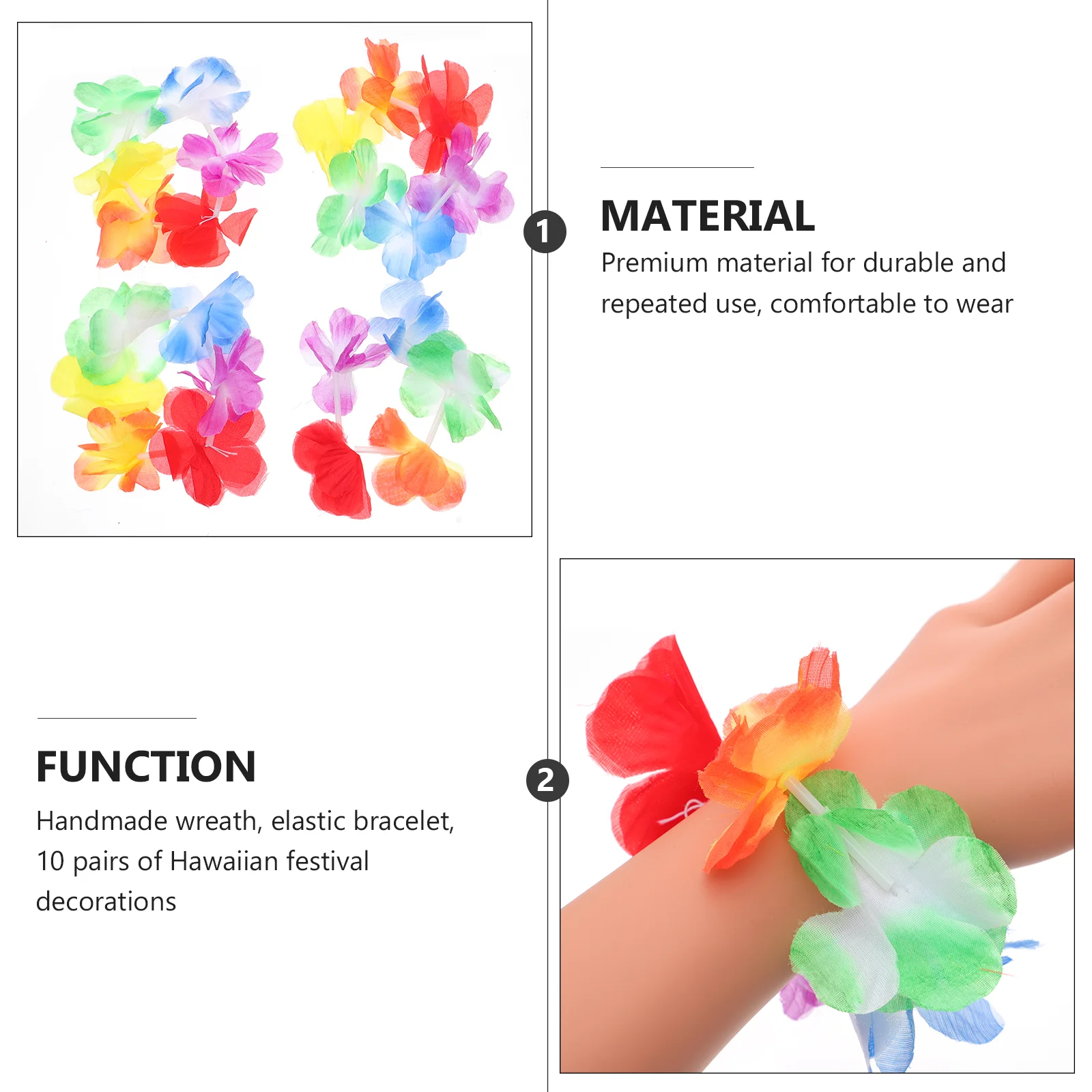 10 пар хула-танца Луау сувениры для вечеринки браслет украшение юбки из травы