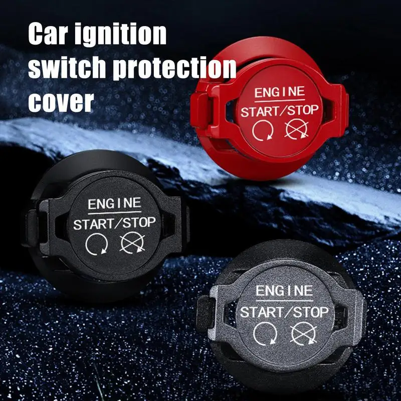 

Car Engine Start Stop Switch Cover Ignition Switch Protective Cover Anti Mistouch Aluminum Alloy Start Button Protective Cover