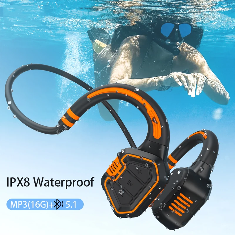 

Настоящая костная проводимость наушники IPX8 водонепроницаемые беспроводные наушники спортивные уличные наушники для бега Bluetooth 5,1 для Xiaomi ...