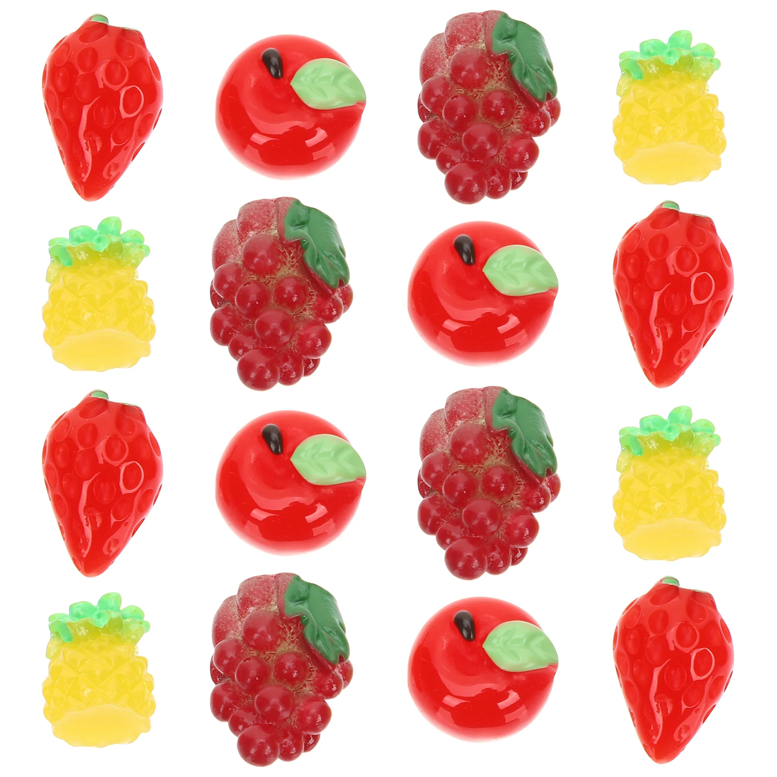 

4 Boxes Mini Fake Fruit Miniature Simulation Fruit Model Micro Kitchen Scene Accessories