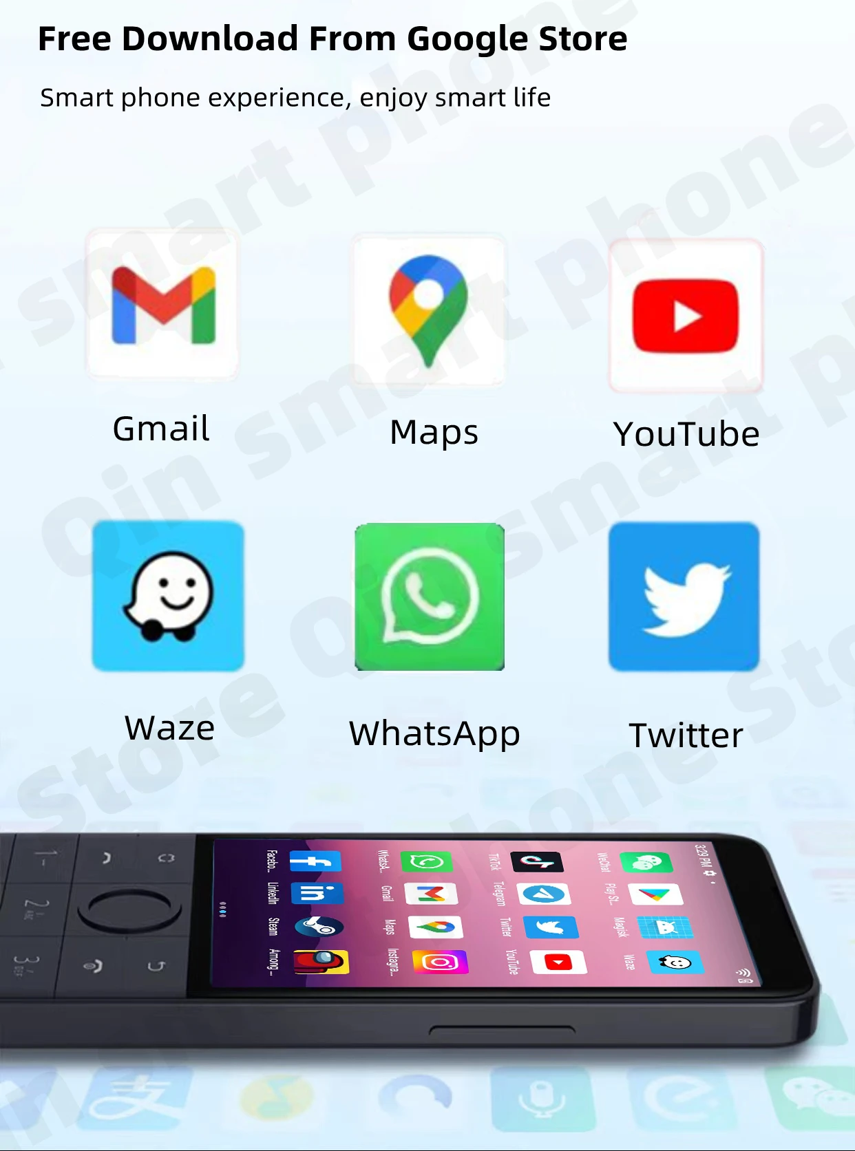 Kup Qin F22 Pro Duoqin MTK Helio G85 Wifi 3.54 Cal Octa Core Bluetooth 5.0 640*960 Telefon Z Ekranem Dotykowym