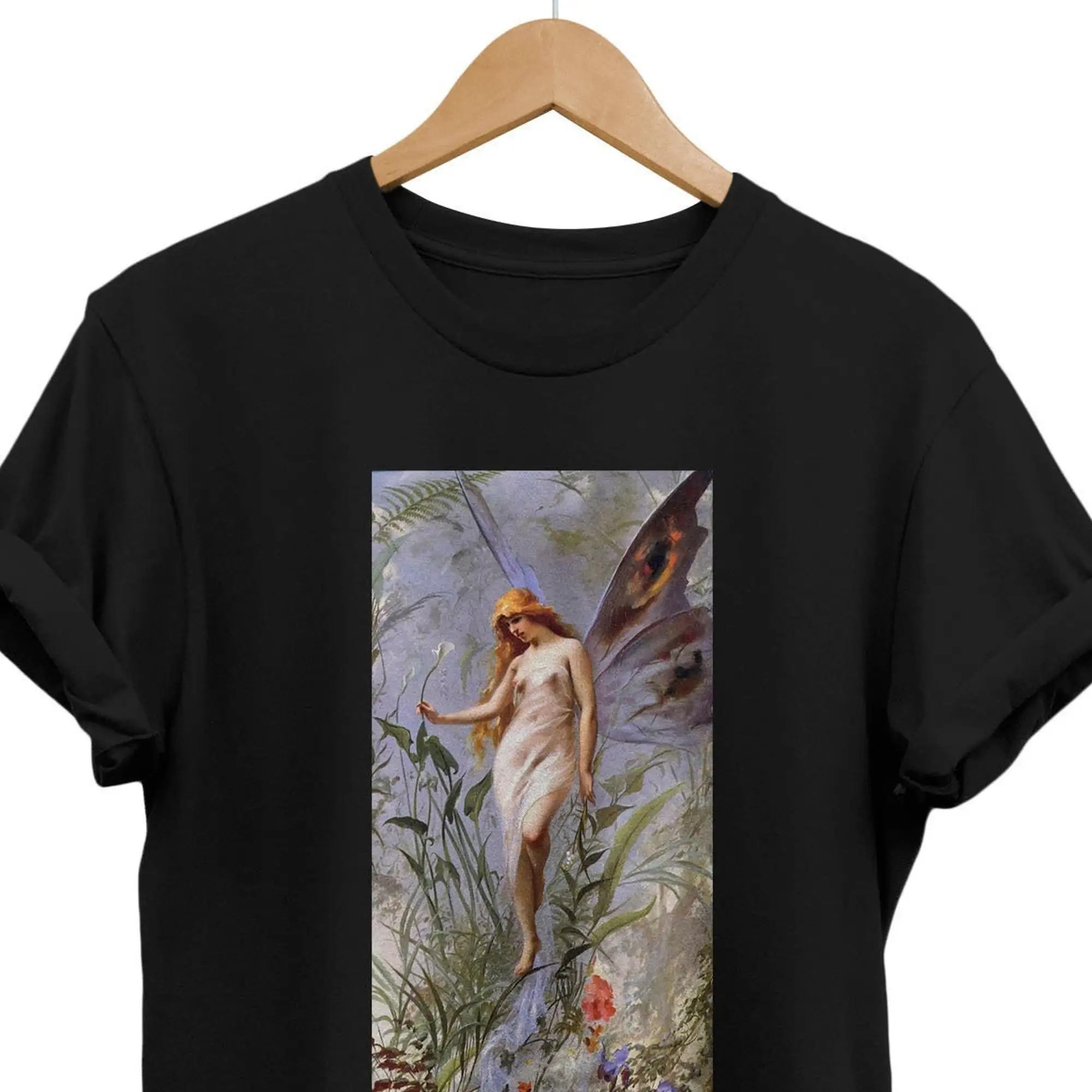 Футболка с изображением сказочного сада одежда героя Goblincore эстетическая