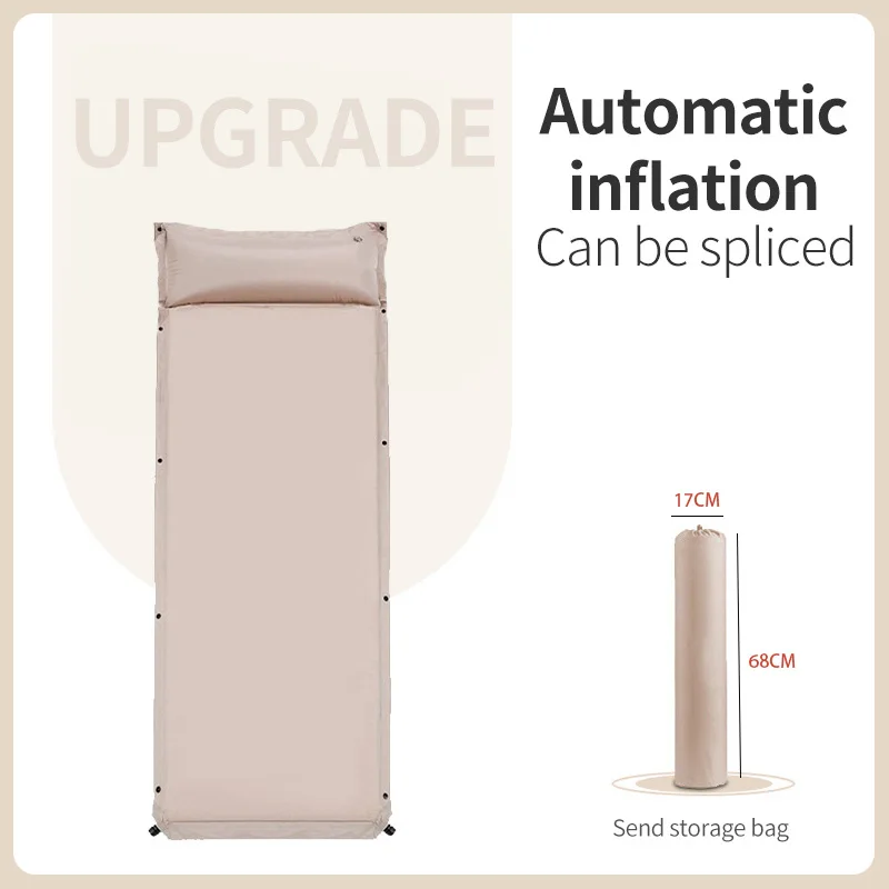 

Outdoor Self-Inflating Mattress Camping Lightweight Inflatable Sleeping Pad Moisture proof Air Mat for Tourism Hiking