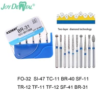 joydental dental diamond bur drills br 31 two layer diamond for high speed handpiece fg%c2%a0dia 1 8mm polishing whitening tools