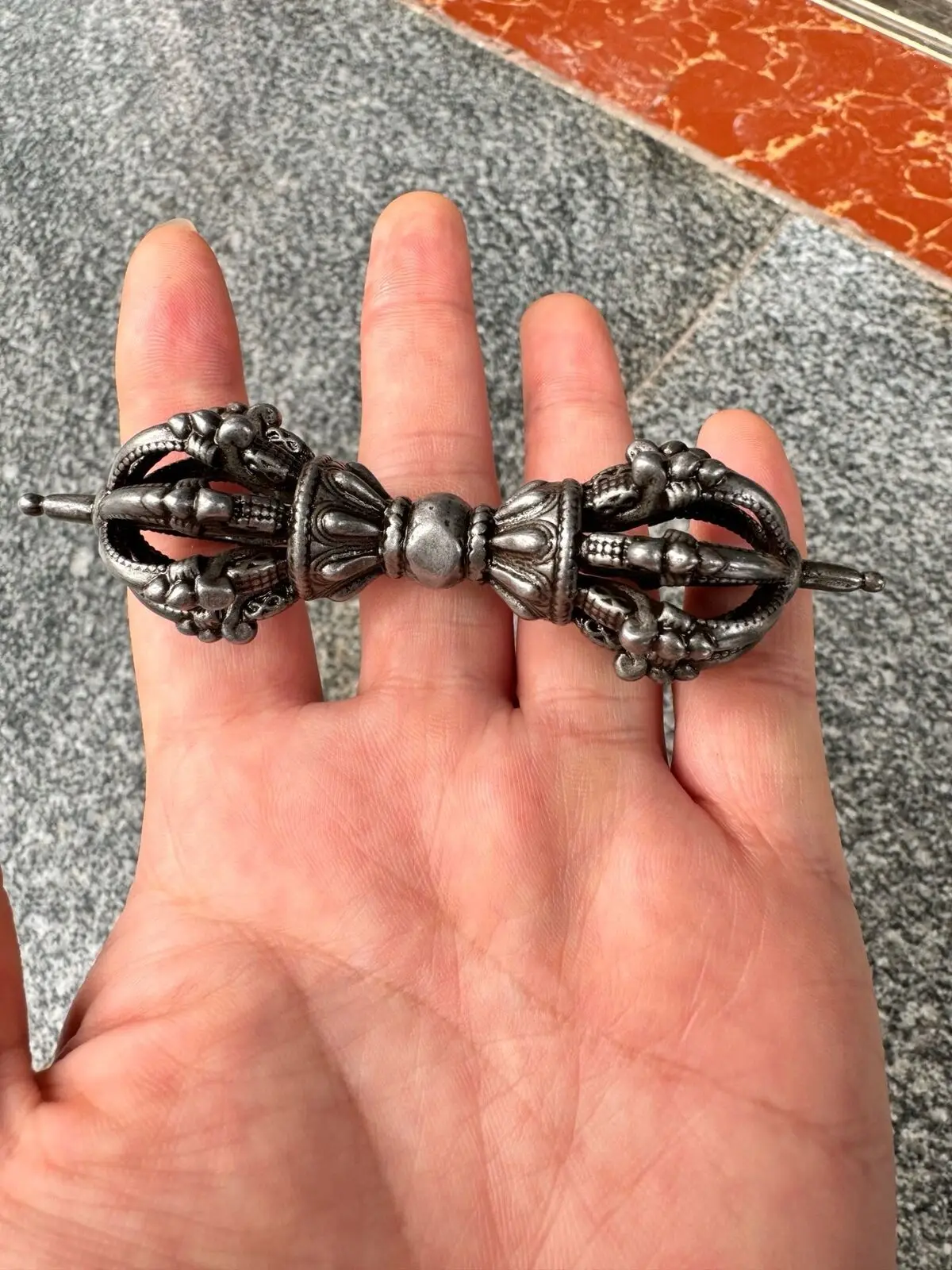 Тибетский железо-никелевый метеорит ручная работа буддийская религия dharma tian tie