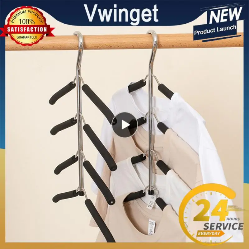 

Hanger Household Multi-functional Hanger Space-saving Clothes Support T-shirt Drying Rack Hanger Portable Hanger