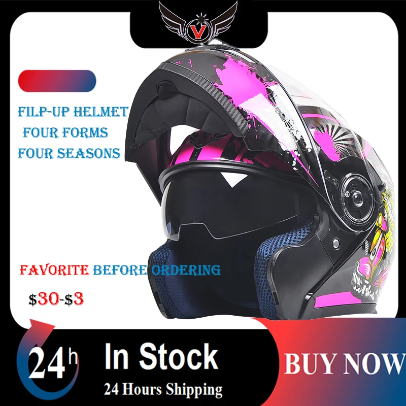 V ABS Motorcycle Full Face Helmet Unisex Adult Uncovered Helmet Four Seasons For Motocross Electric Cars Motorcycle accessrioes