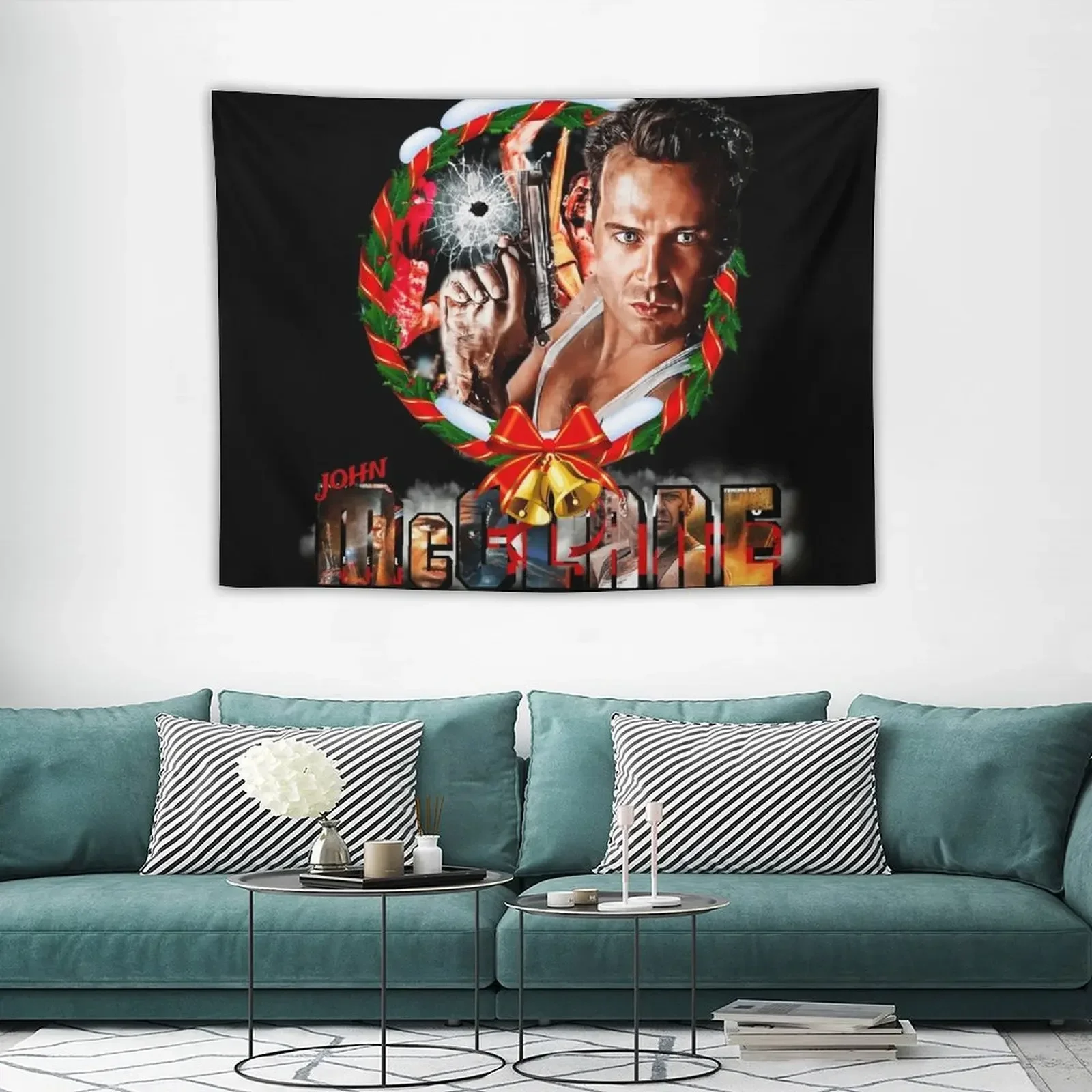 Рождественский гобелен John McClane украшение для комнаты обои в корейском стиле