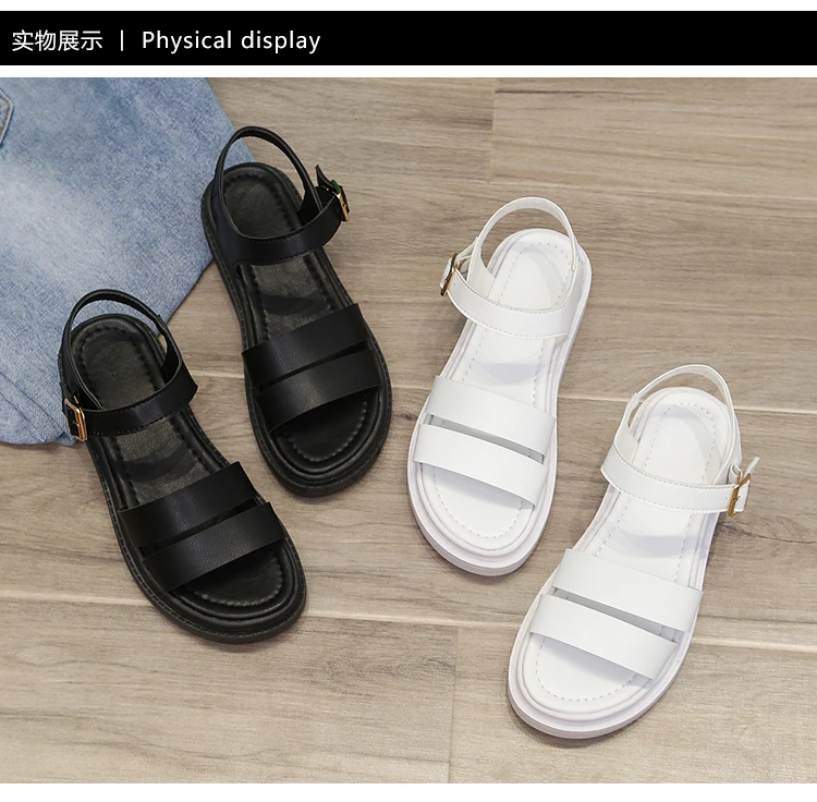 Сандалии женские на танкетке, Босоножки с открытым носком, уличная удобная обувь, большие размеры, лето