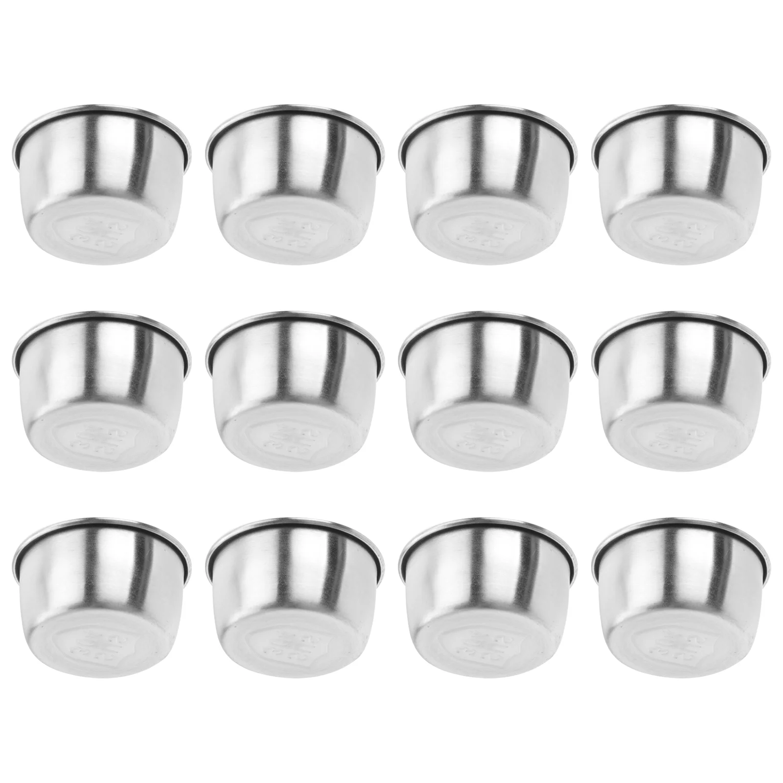 

12 Pcs Dipping Sauce Dish Ice Cream Containers Serving Bowls Appetizer Plates Circle Tray Sampling Cup Round Condiment Side Mini