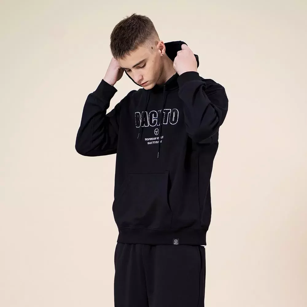 

NEW IN 2022 Spring New 360g Thick Fabric Hoodies Men Letter Embroidery Fashion Loose Plus Size Jogger Sweatshirts SJ171058