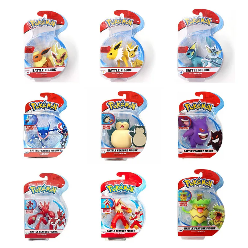 

Original Pokemon Figurine WCT Battle Feature Figures with Deluxe Actions Collectible Model Doll Toy Birthday Christmas Gift