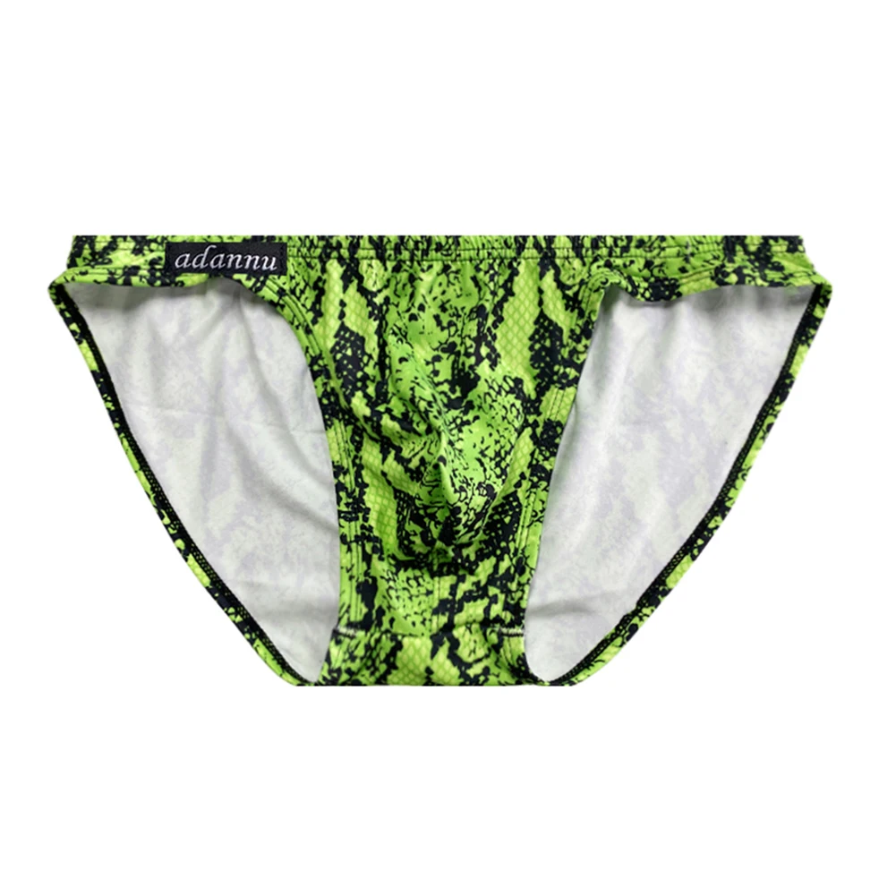 

Sexy Leopard Briefs Mens Low-rise PouchUnderwear Breathable Underpants