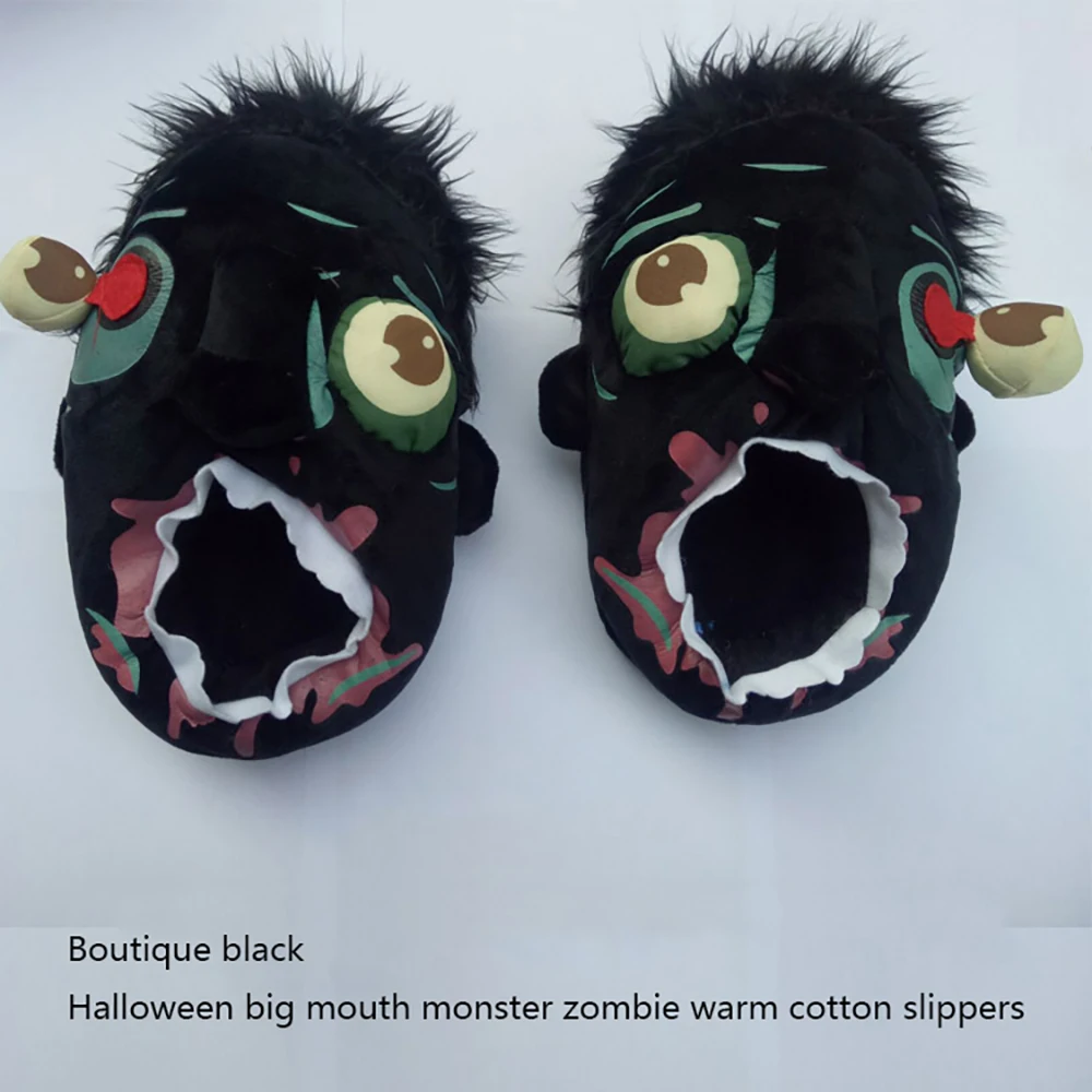 

Christmas Gifts Halloween Free Plush Zombie Slippers /Greedy Zombie Warm Slippers Home Halloween Funny Shoes Gifts