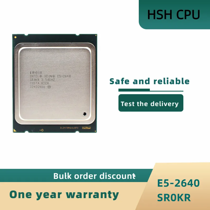 

Intel Xeon E5-2640 E5 2640 2.5 GHz Six-Core Twelve-Thread CPU Processor 15M 95W LGA 2011
