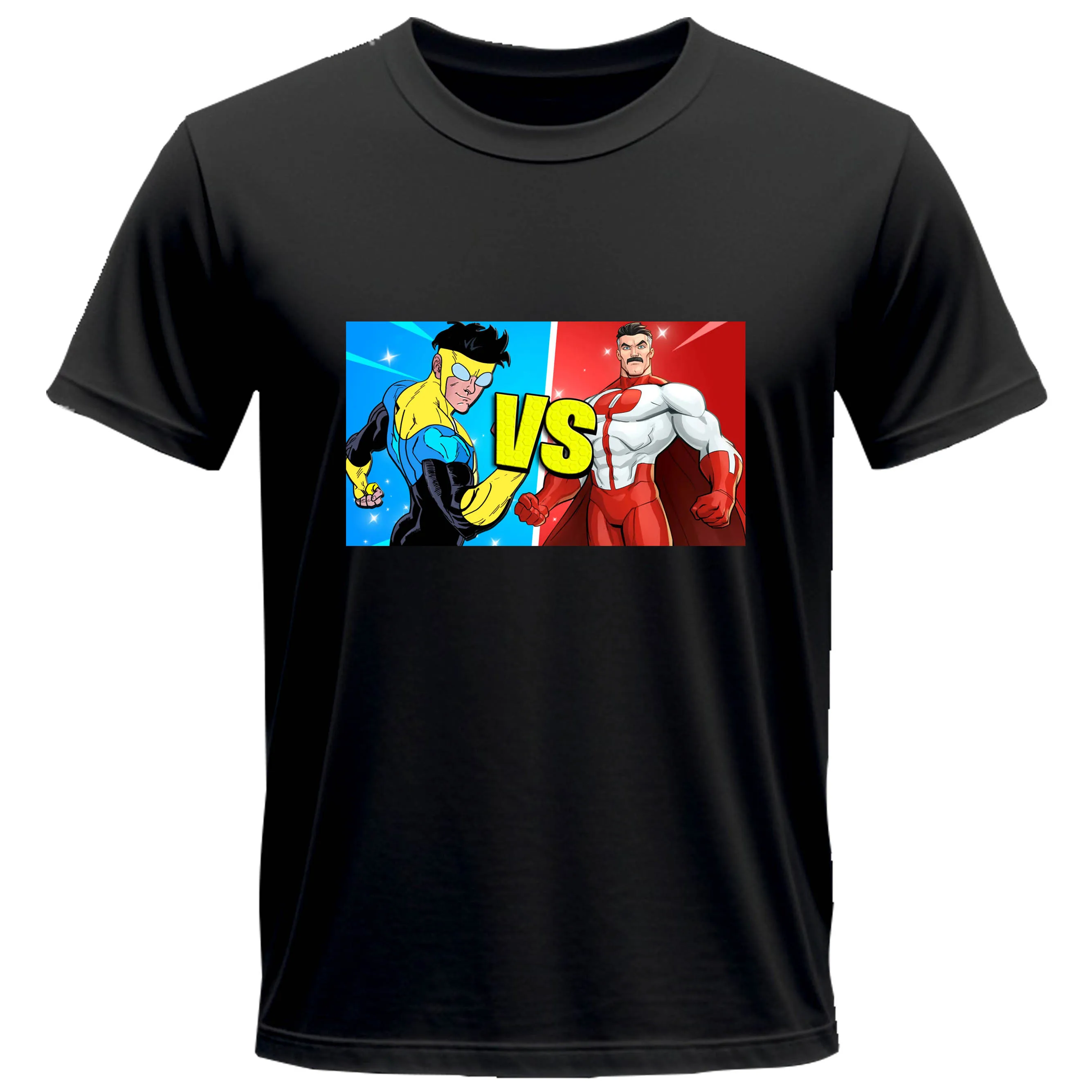 Invincible vs omni-man Merch футболка из хлопка