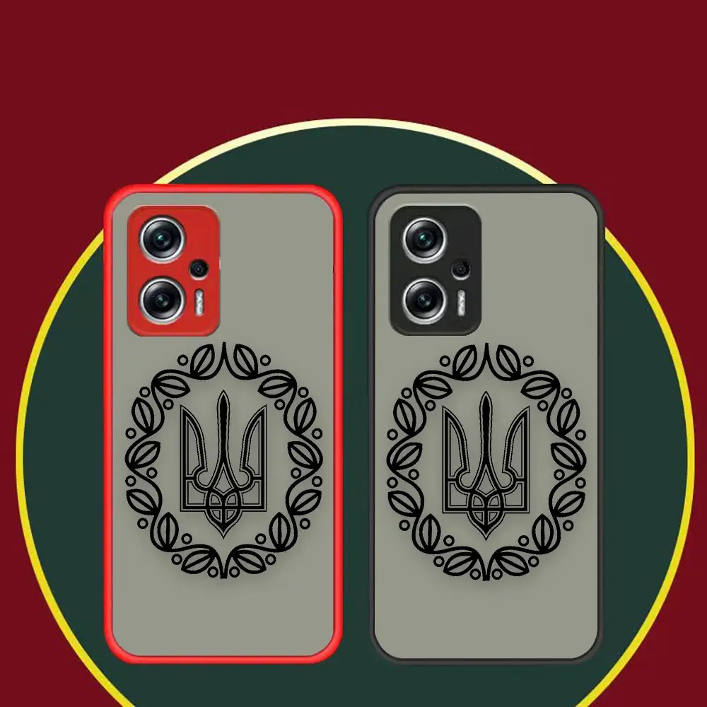 

Matte Case Funda Coque For Xiaomi 11 11T 10 10T 10S CC9 9 8 6X 5X A3 PRO LITE 5G ULTRA Clear Case Capa Ukrainian Flag Insignia​