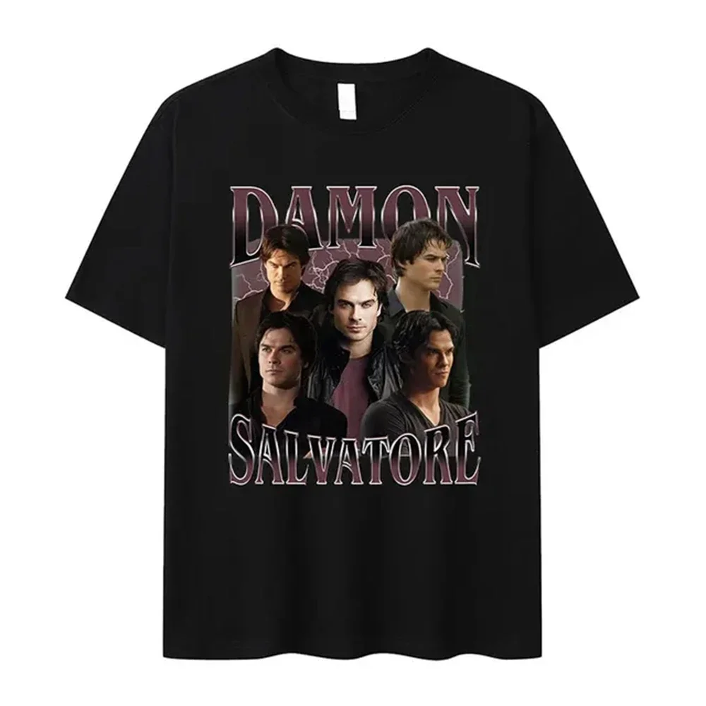 Футболка Мужская Одежда Homme Новая в топе и футболки Damon Salvatore Ian Somerhalder TV Series