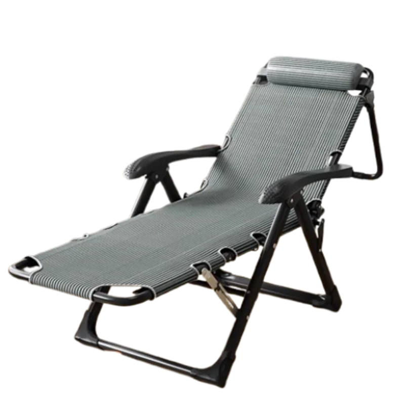 Складной плоский шезлонг для лежания комфортная портативная мебель гостиной