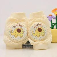 1 pair cute protective stretchy frogs breathable baby safety cushion for baby boys crawling elbow cushion baby knee cushion