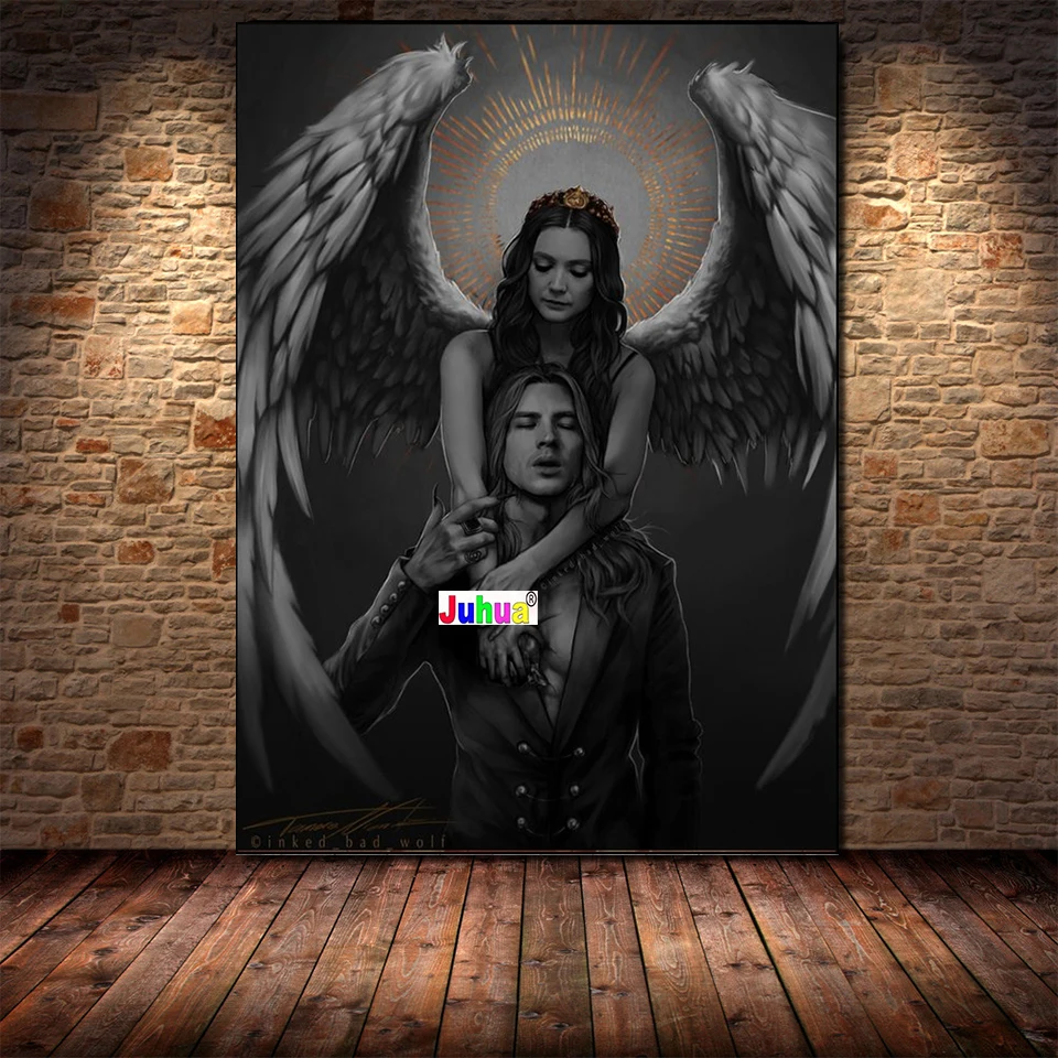 

Мозаичная картина «Ангелы-хранители» с крыльями, 5D алмазная вышивка «сделай сам», наборы для вышивки крестиком для женщин и мужчин, домашни...