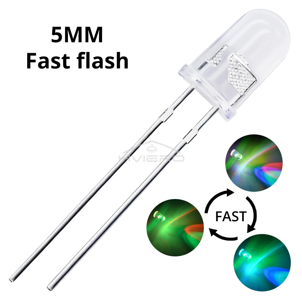 

RGB лампы HVIERO 5 мм 100 шт