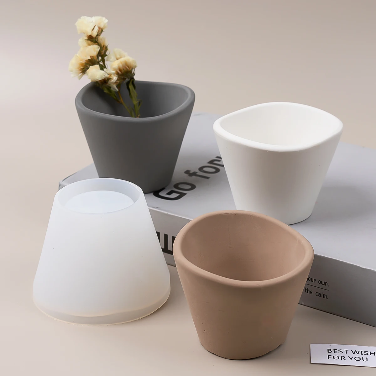 Форма силиконовая для украшения дома волнистая круглая формочка сделай сам