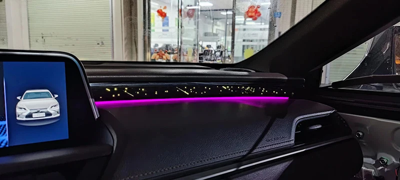 Фото Для Lexus ES 2018-2020 Rx 16-22 Star Interior Ambient Light Декоративная лампа Интерьер Украсить светодиодный атмосферный свет №5