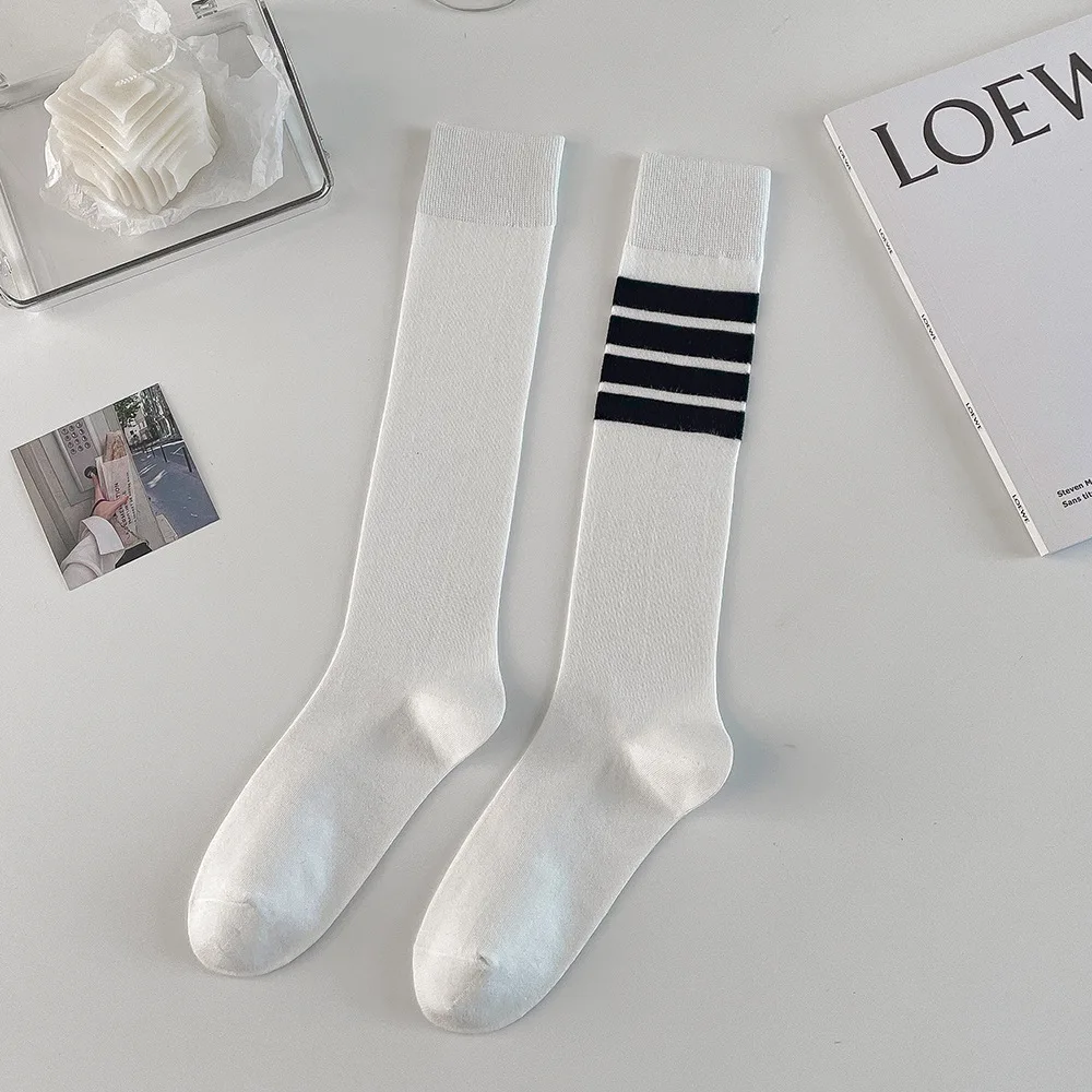 4 Pairs Women Socks Long Stockings for Four Season Fashion Design