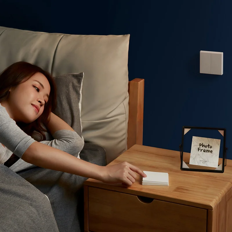 Фото Умный настенный переключатель Aqara D1 Zigbee, беспроводной ключ, кнопка дистанционного управления, умный дом для Mi HomeKit, приложение №4