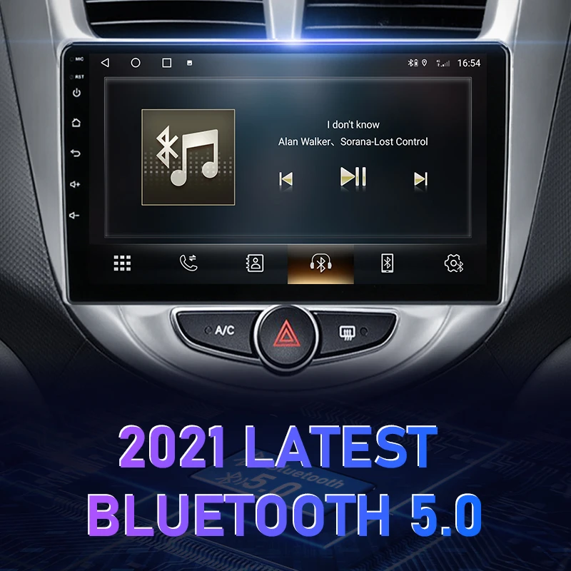 $80.75 Srnubi for Hyundai Solaris Accent 1 2010 - 2014 2015 2016 Android 2din Car Radio Multimedia Player GPS 2 Din Stereo DVD Speakers