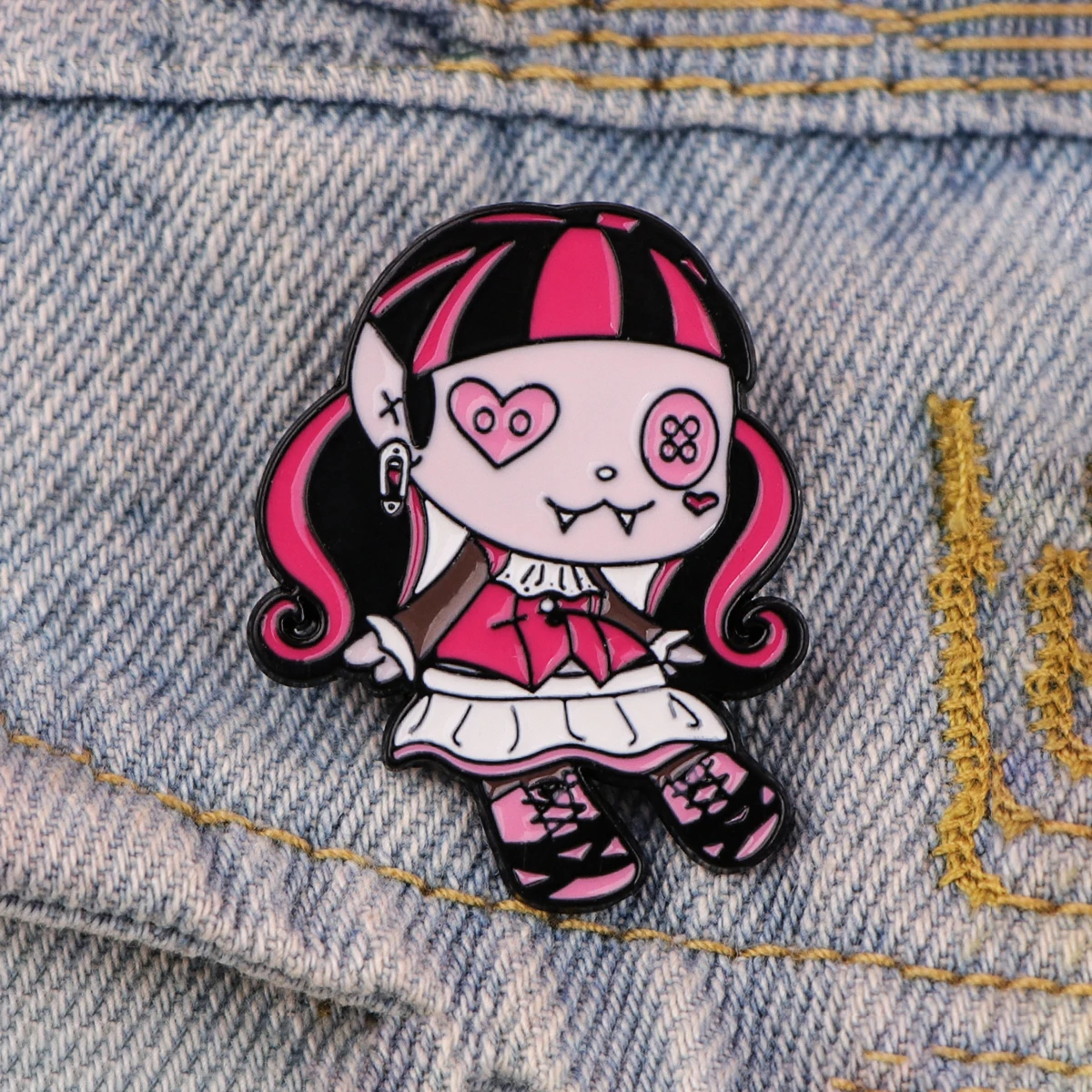 Женская эмалированная брошь для рюкзака значок на булавке