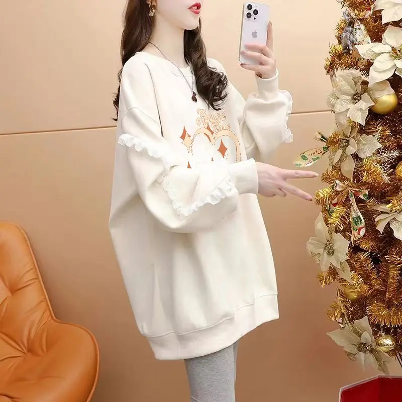 Тонкая женская толстовка с капюшоном среднего и длинного размера в западном