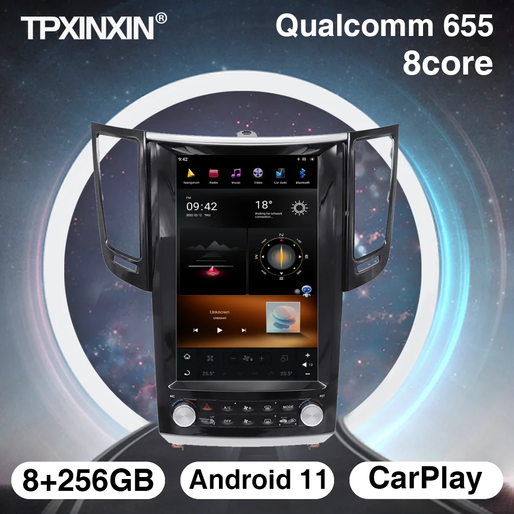 

Автомобильное радио 8 ядер Android 11 для Infiniti FX25 FX35 FX37 QX70 2009-2013 GPS Navi автомобильное стерео Carplay мультимедийный плеер головное устройство