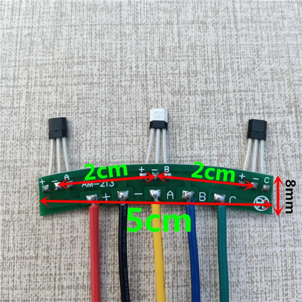 

2-колесный двигатель электромобиля, датчик Холла с пластинчатым кабелем, двигатель 120 градусов 3147 41F, элемент печатной платы Холла, детали для электронного велосипеда