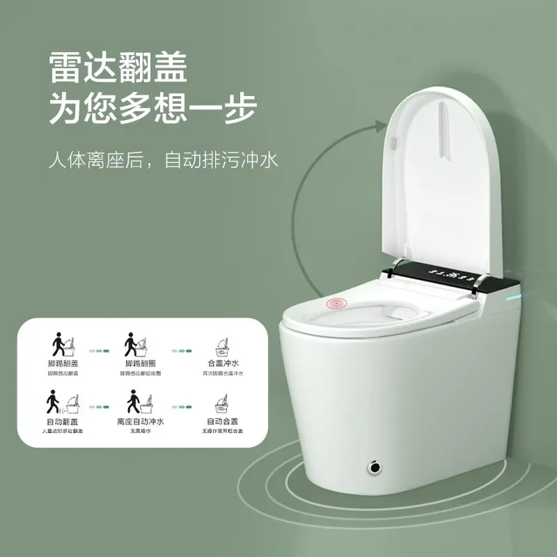 Фото Умный унитаз Light Smart Toilet 58 см с автоматическим мгновенным нагревом воды, не требующий подключения к водопроводу, для небольших квартир, отелей, гостиниц и проектов B&B №4