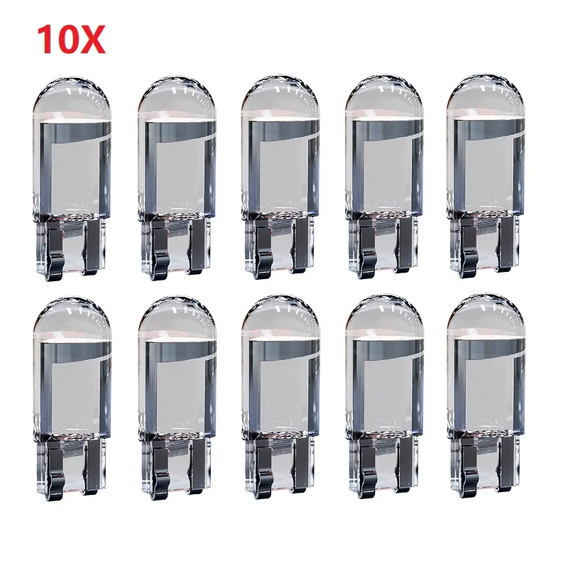 

10x новейший W5W Led T10 автомобильный светильник COB стекло 6000K белый автомобильный номерной знак лампа купольсветильник свет лампа для чтения DRL стиль 12В