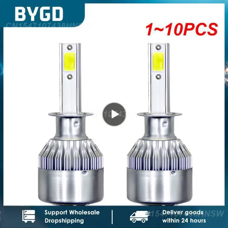 

1~10PCS Led Headlight Hulbs H7 LED H1 H3 Car Lights H4 880 H11 HB3 9005 9006 H13 3000k 6000K 72W 12V 8000LM Auto Headlamps