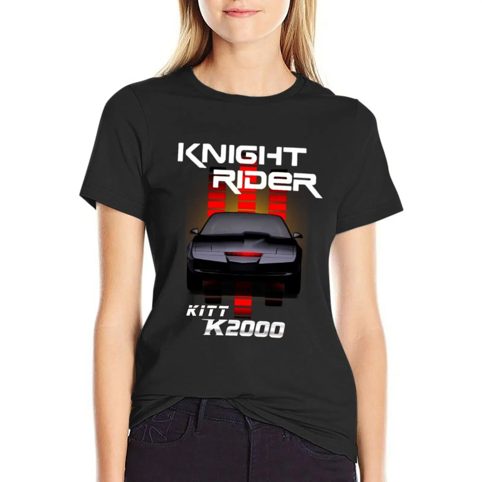 Футболка K2000 knight rider забавная Эстетическая одежда топы графические футболки для
